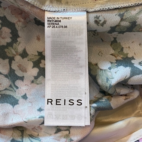 New! Reiss Serena Floral Print Wide Leg Trousers Multicolored nwot 33401 - Picture 13 of 16